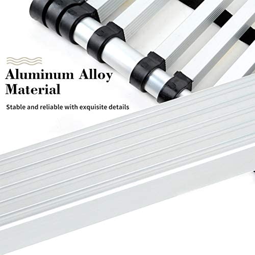 Telescoping Ladder 15FT, ARCHOM Aluminum Telescopic Ladder, Portable Lightweight Ladder for Easy to Use and Carry, Compact Collapsible Ladder for Roof Attic Outdoor with EN131 Standard, 330lbs Load - Image 4