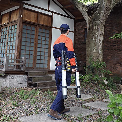 Telescoping Ladder 15FT, ARCHOM Aluminum Telescopic Ladder, Portable Lightweight Ladder for Easy to Use and Carry, Compact Collapsible Ladder for Roof Attic Outdoor with EN131 Standard, 330lbs Load - Image 9