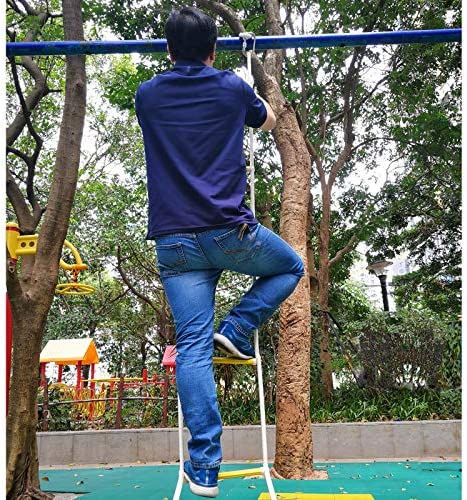 Fire Escape Rope Ladder 2-Story - 16 feet Emergency Escape Safety Ladder for Balcony Window Residential Home Apartment Railing, Reusable Rope Ladder with Sturdy Carabiners, Tested to 2000 Pounds - Image 4