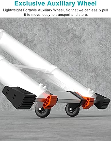 Extra Tall Aluminum Extension Ladder 28 Ft / 8m, Heavy Duty Tallest Telescoping Ladder for Outdoor Work, Portable Ladders Extendable (Color : Black) - Image 5