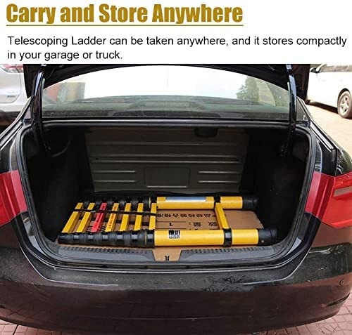 BALAMI Fiberglass Telescoping Ladder with Hook 5m/4.5m/4m/3.5m/3m/2.5m/2m Extension Ladder Extend Climb Telescopic Ladders for Home Roof Electrical Work Interesting Life Convenient (Size : 3.5m/11.5f - Image 10