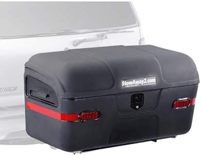StowAway Max Hitch Cargo Box with Swingaway Frame | Black - Image 2