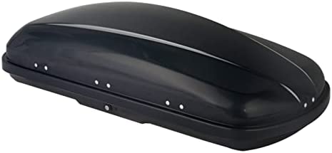 TUFFIOM 13.4 Cubic Feet Rooftop Cargo Box w/Keys, Hard Shell Waterproof Travel Roof Storage Cargo Carrier Luggage Rack, 150LBS Capacity, Dual-Side Opening, for SUV Car Van w/Cross Bars, Black - Image 2