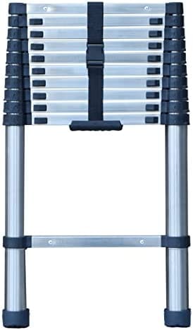 Telescoping Ladder, 10 FT Stainless Steel Extension Ladder for Home, Collapsible Ladders 330 Lb Max Capacity, Multi-Purpose Telescopic Ladder for Roof Ceiling, Household Daily, EN131 Certificated - Image 9