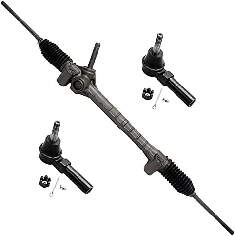 Detroit Axle - Complete Electronic Rack & Pinion Assembly + Outer Tie Rod Ends Replacement for Cobalt/HHR G5 Saturn Ion - 3pc Set - Image 2