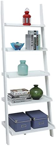 Convenience Concepts French Country Bookshelf Ladder, White - Image 5