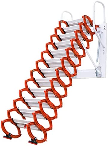 Family Wall-Mounted Lifting Ladder Fire Escape Ladder Roof Ladder Step Ladder Exclusive Attic Ladder W/Ladder Hook High Load-Bearing Universal - Image 2