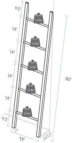American Trails Decorative Ladder with Solid Walnut - Image 5