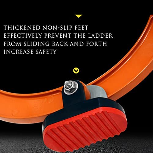 Family Wall-Mounted Lifting Ladder Fire Escape Ladder Roof Ladder Step Ladder Exclusive Attic Ladder W/Ladder Hook High Load-Bearing Universal - Image 6