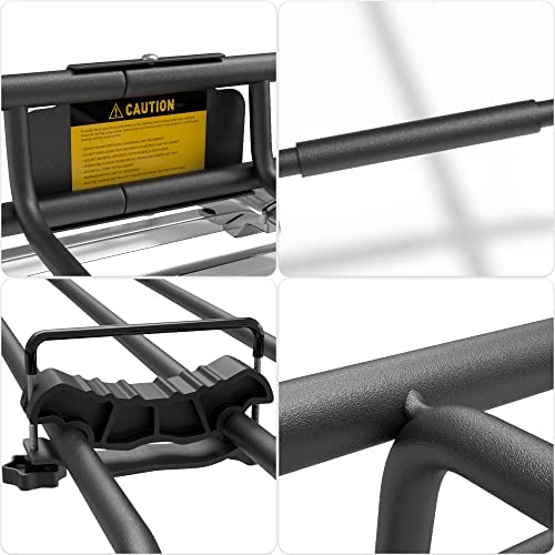 AKHAL-TEKE Roof Rack Basket, Upgraded 64"x 39"x 4" Roof Rack Cargo Carrier with 3' X 4' Super Duty Bungee Cargo Net, 2 pcs Ratchet Strap Fits for SUV Truck Cars - Image 3