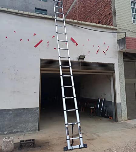 MAGJI Telescoping Ladder 4m/6m/7m Telescopic Ladder with Detachable Hooks, Lightweight Portable Telescoping Ladder for Climbing/Decorating/Painting, 330 Lb Capacity (Size : 5.5m/18ft) - Image 9