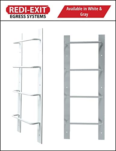 Redi-Exit Fire Escape Ladder – Ladders for Egress Basement Window Well Covers Outside, Small Ladder for Fire Emergency Home Safety, Ladder for Egress Window Steel - Image 4