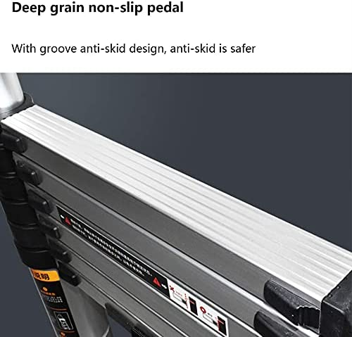 Telescoping Telescopic Extension Portable - Collap Ladders,Aluminum Telescoping Ladder, One-Button Adjustable Ladder, Retraction Adjustable Extension Ladder, Bearing 150Kg (Size : 3.2M) - Image 7