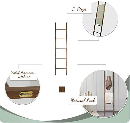 American Trails Decorative Ladder with Solid Walnut - Image 4