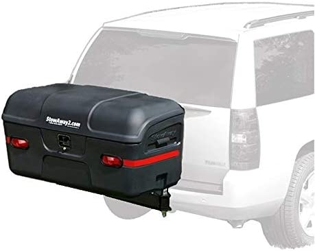 StowAway Max Hitch Cargo Box with Swingaway Frame | Black - Image 8