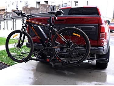 SIMETU&HS Bike Rack Carrier for Car Truck SUV,132 lbs Heavy Weight Capacity - Tray Style Smart Tilting Design (2-Bike Carrier) - Image 8