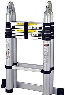 Telescoping Telescopic extension portable - Collap Ladders,Folding Ladder 2.6M Telescoping Ladder Aluminum Adjustable Extension Multi Purpose Loft Ladder 330 Pound/150 Kg Capacity Step Ladder for Hous - Image 6