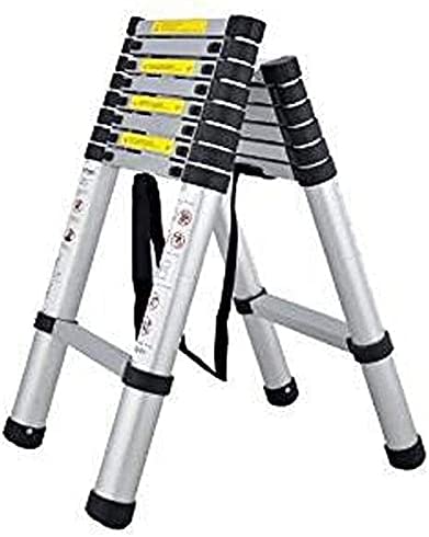 Telescoping Telescopic extension portable - Collap Ladders,Folding Ladder 2.6M Telescoping Ladder Aluminum Adjustable Extension Multi Purpose Loft Ladder 330 Pound/150 Kg Capacity Step Ladder for Hous - Image 4
