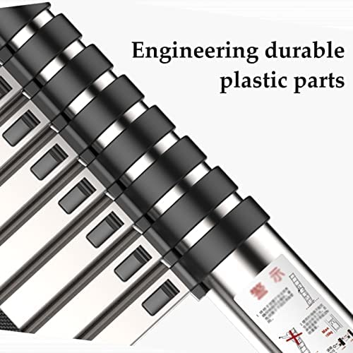 MAGJI Telescoping Ladder 4m/6m/7m Telescopic Ladder with Detachable Hooks, Lightweight Portable Telescoping Ladder for Climbing/Decorating/Painting, 330 Lb Capacity (Size : 5.5m/18ft) - Image 10