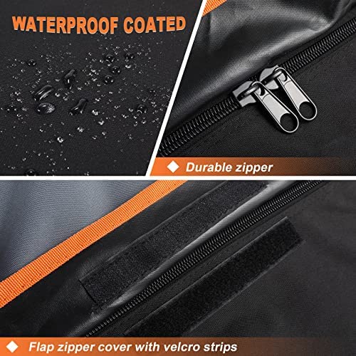Car Rooftop Cargo Carrier Roof Bag, 20 Cubic Feet Waterproof Roof Top Cargo Carrier for All Cars with Without Luggage Rack, Soft Shell Roof Cargo Box with Anti-Slip Mat, Door Hook, Strap & Storage Bag - Image 4