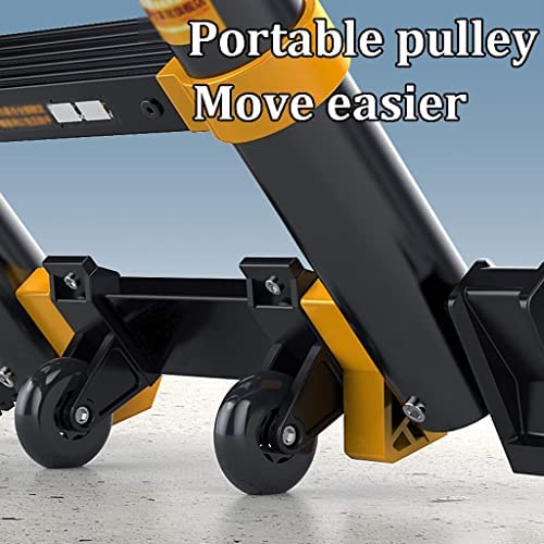 VNABO Ladders Telescoping Ladders A-Frame Aluminum Folding Ladder 18ft/5.5m Portable Home Step Ladders Outdoor Work 150kg/330lbs Household or Outdoor - Image 8