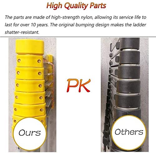 Vvlo Gardening Courtyard 85Ft/95Ft/105Ft/125Ft/155Ft/165Ft/20Ft/23Ft/26Ft Tallest Telescoping Ladder, Foldable Extension Ladder with Whe (Size : 2.6m/8.5FT) - Image 4