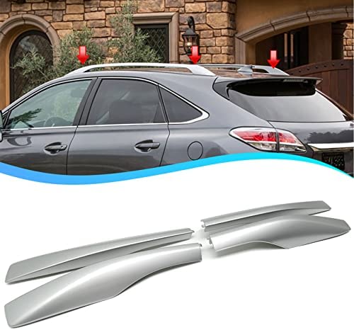 Car Roof Rack Rail End Cover Shell for Lexus RX RX350 RX 350 2010 2011 2012 2013 2014 2015 (4pcs Replace Silver) - Image 2