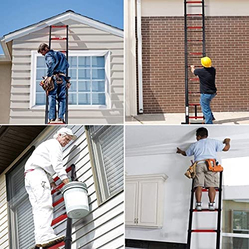 NEOCHY Lightweight Foldable Portable Telescoping Ladder Extension Ladder 3.2M Telescoping Ladder Aluminum Foldable Ladder with Stabilizer Bar Extendable Portable Loft Ladder - Image 7