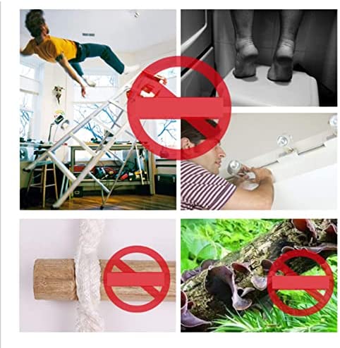 Rope Ladders 15 Meter Rescue Rope Ladder 50 Ft Escape Ladder Emergency Work Safety Response Fire Rescue Rock Climbing Easy to Deploy Portable Fire Ladder/Yellow/15M - Image 8