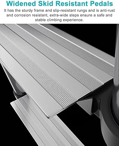 DMUNIZ Ladders Telescoping Ladder Type Professional Telescoping Ladder, Alumilightweight Portable Folding Telesladder with Support Bar Anti-Slip/2.9M/9.5Ft - Image 9