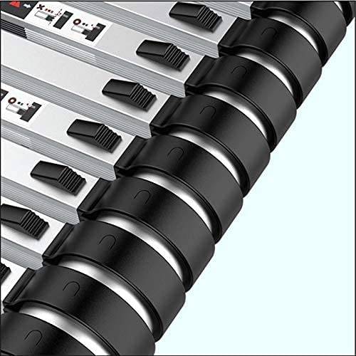 HYAN 30 FT Aluminum Telescoping Ladder, One-Button Retraction Extension Ladder, Collapsible Ladder with Spring Loaded Locking Mechanism for Roof (Size : 30ft) - Image 6