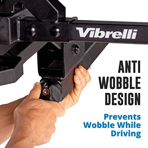 Vibrelli Electric Bike Hitch Rack - 2 Ebike Rack Fits Fat Tire, Mountain Bike, Standard Bicycles - 65lbs per Bike - Patented Anti-Wobble - Cars & SUV - Tilt Down/Fold Up Platform - Not for RV - Image 6