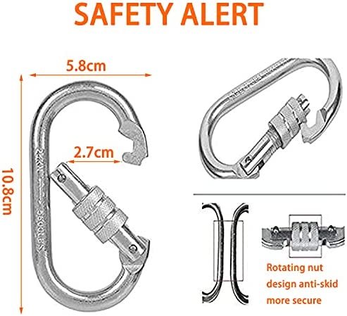 kingwolfox Emergency Fire Escape Ladder Flame Resistant Safety Rope Ladder with Hooks, Fast to Deploy & Easy to Use Compact & Easy to Store Withstand Weight up to 2000 pounds (32FT) - Image 5