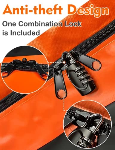 FIVKLEMNZ Car Rooftop Cargo Carrier 15 Cubic, Waterproof Roof Bag Top Luggage Storage Carriers for All Vehicle with/Without Rack Cross Bar Including Anti-Slip Mat+ 8 Reinforced Straps+ 4 Door Hooks - Image 4