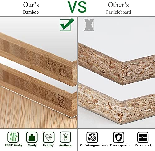 BZH Corner Shelf, 4 Tier Bamboo Corner Bookshelf, 47.2 Inch Tall Bookcase, Open Ladder Book Case, Modern Bookshelf Stand in Living Room, Bedroom, Office, Kitchen, Balcony, White - Image 5