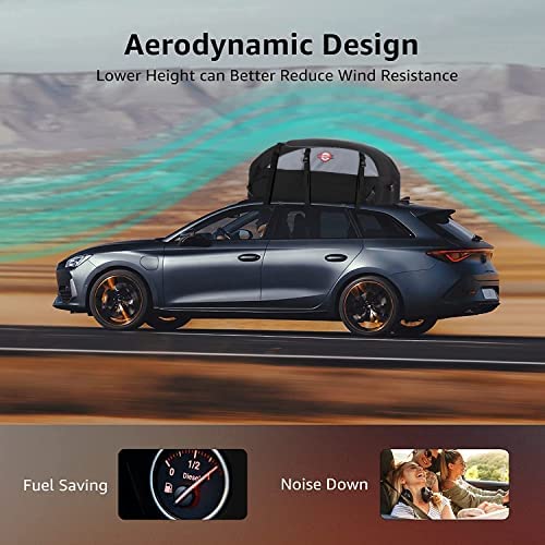 Car Rooftop Cargo Carrier Roof Bag, 20 Cubic Feet Waterproof Roof Top Cargo Carrier for All Cars with Without Luggage Rack, Soft Shell Roof Cargo Box with Anti-Slip Mat, Door Hook, Strap & Storage Bag - Image 7