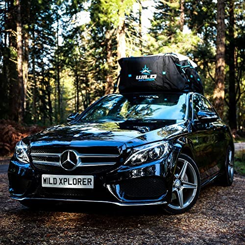 Car Rooftop Cargo Carrier Bag XXL: 6 Suitcase Universal Car Top Carrier Without Roof Rack - Car Topper Luggage Carrier Waterproof - Car Roof Bag - Luggage Rack SUV -6 Hooks,Mat,Storage Roof Cargo Bag - Image 8