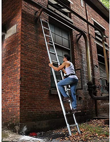 COTCLO Telescoping Ladder Telescopic Straight Ladder with Roof Hook Extendable Ladders Multiple Heights Folding Steps Multipurpose Ladder (Size : 1.8M) - Image 3