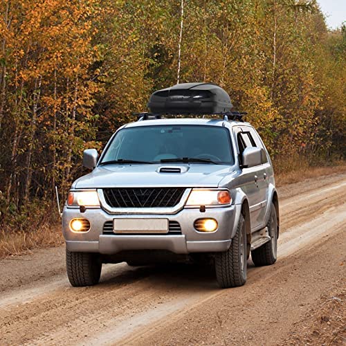 TUFFIOM 13.4 Cubic Feet Rooftop Cargo Box w/Keys, Hard Shell Waterproof Travel Roof Storage Cargo Carrier Luggage Rack, 150LBS Capacity, Dual-Side Opening, for SUV Car Van w/Cross Bars, Black - Image 8