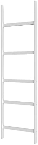 WTZ Blanket Ladder, 5-Layer Towel Racks, Blanket Holder with Anti-Slip Construction Home Decor, Decorative Blanket, Quilt, Towel, Scarf Ladder Shelves for Livingroom, Bedroom, Bathroom, White - Image 10