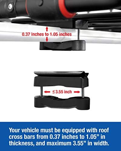 Tyger Auto TG-RK1B976B Super Duty Roof Cargo Basket (L 52" x W 41" x H 8") Luggage Carrier Rack | with Wind Fairing, Black - Image 6