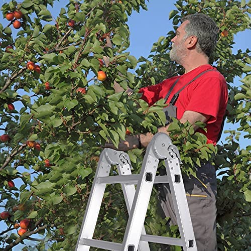 Varbucamp Little Giant Ladder, 10FT Adjustable Multi-Position Aluminum Ladder Telescoping Ladder with Non-Slip Rubber Feet for Home and Working Indoor Outdoor - Image 10