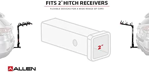 Allen Sports Deluxe+ Locking Quick Release 5-Bike Carrier for 2 in. Hitch, Model 850QR,Black - Image 9