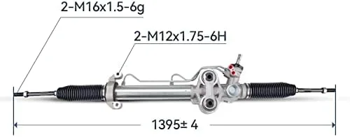 AUTOSITY Power Steering Rack and Pinion Assembly Replacement for 2007-2014 ESCALADE/ESCALADE ESV/TAHOE/YUKON/YUKON XL, 2007-2013 ESCALADE EXT/SILVERADO 1500/ SIERRA 1500 Replace 19207489,19207492 - Image 6