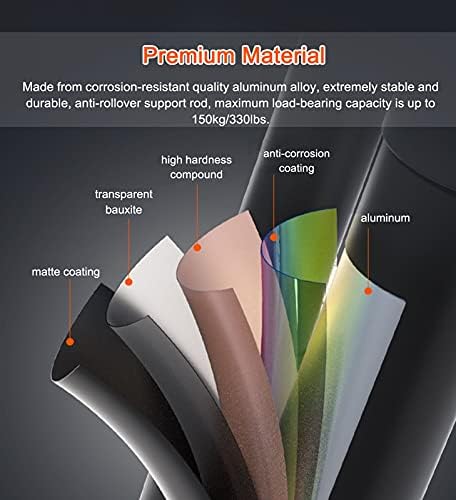 Telescoping Telescopic Extension Portable - Collap A Frame Telescoping Ladder with Stabilizer Bar & Wheels, 15ft/20ft/25ft Tall Foldable Extendable Ladder for Engineering Home Loft, Load 150kg - Image 10