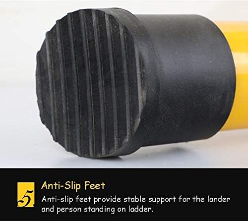 BALAMI Ladders Fiberglass Telescoping Ladder with Removable Hook Heavy Duty Extension Ladder for Industrial Household Daily or Emergency Use Load 150Kg/2 M/6.6 Ft Convenient (Color : 5 M/14.8 Ft) - Image 8