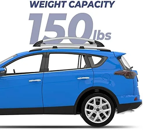 BougeRV Anti-Rust Rooftop Cargo Basket 47''x40'' Lightweight Aluminum Universal Roof Basket 150LBS Load Capacity Roof Rack Basket Cargo Carrier with Wind Fairing, Fit for SUV Truck Cars, Silver - Image 8