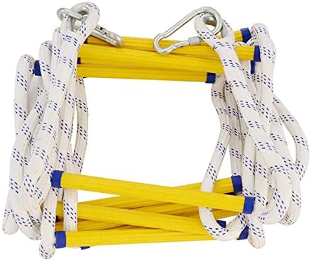 QWEASDF Escape Ladder, Emergency Fire Ladder, Flame Resistant Safety Rope Ladder, Fast to Deploy, Easy to Use, Easy to Store, Not Easy to wear, for Fire Escape, Rescue, Bearer 900 lb,50m/164.04ft - Image 2