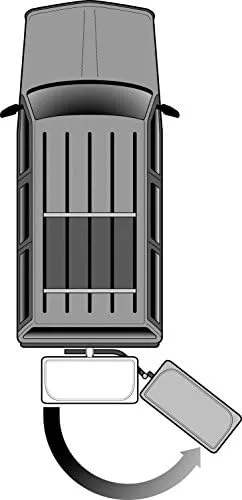 Stowaway Standard Cargo Carrier with SwingAway Frame for 2" Hitch- Black - Image 6