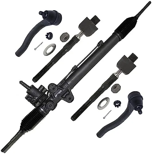 Detroit Axle - Complete Power Steering Rack and Pinion Outer Inner Tie Rod Ends Replacement for 2009-2015 Honda Pilot - 5pc Set - Image 2